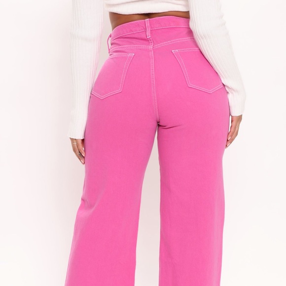 Fuchsia Skater Jeans - Picture 3 of 3